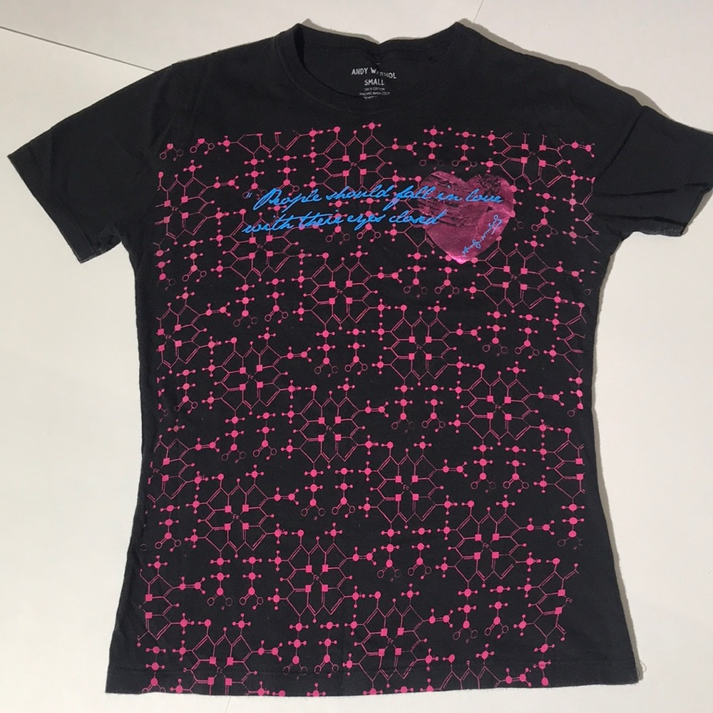 Andy Warhol t-shirt XS screenprint w/ defects